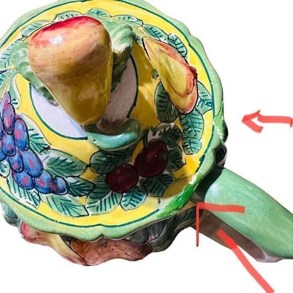 Vintage Ravello Hand Painted Italian Ceramic Teapot "Rare FInd" - Picture 7 of 8